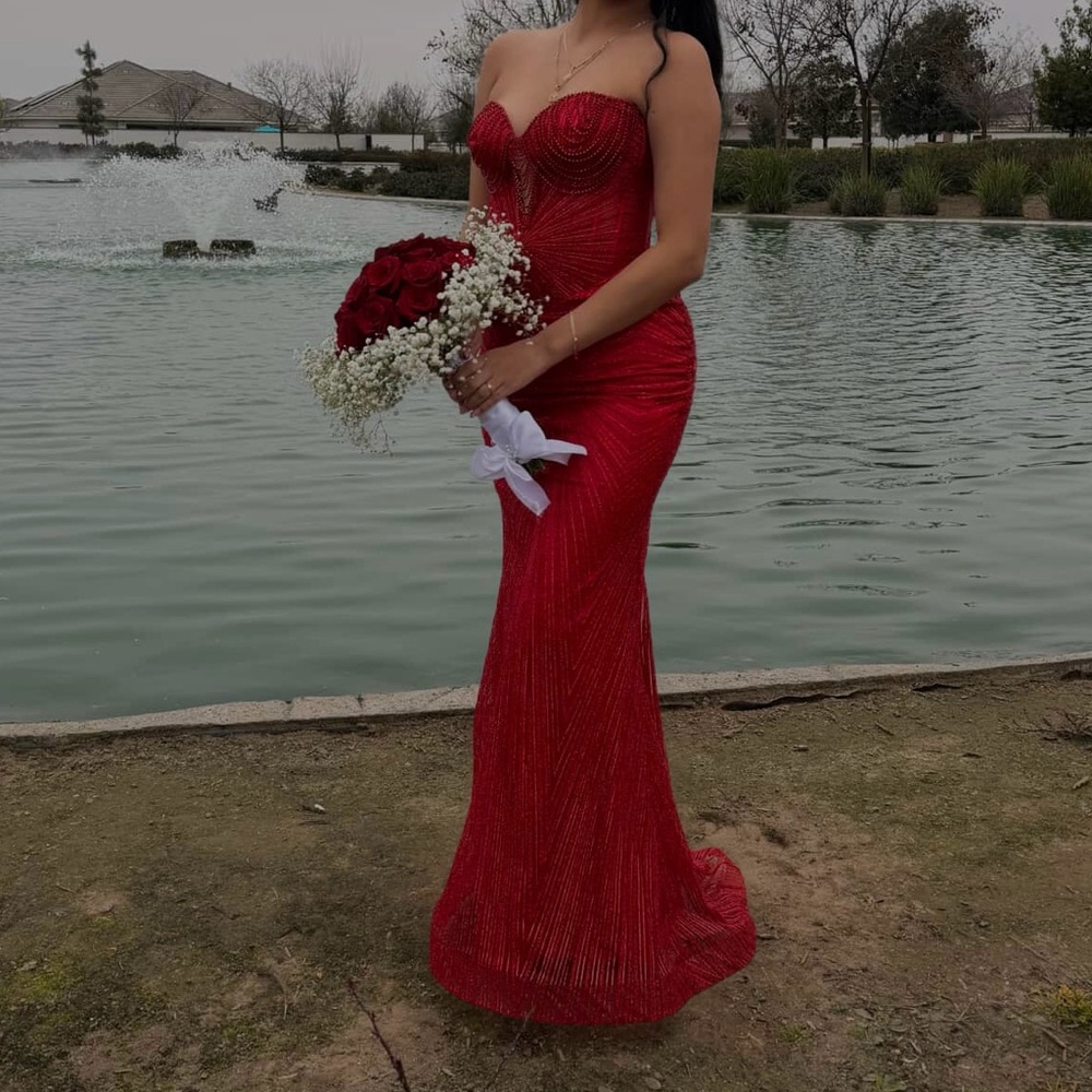 Atiana Algist Red Prom Dress